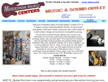 Tablet Screenshot of marathonmusiccenter.com